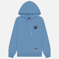 Мужская толстовка Evisu Four Suits Daruma & Godhead Embroidery Hoodie, цвет голубой