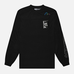 Мужской лонгслив Evisu Evisukuro Performance Sleeve Logo, цвет чёрный