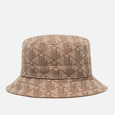 Панама Lacoste Reversible Signature Monogram Jacquard, цвет бежевый