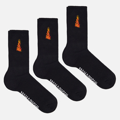 Комплект носков maharishi Micro Dragon Sport 3-Pack, цвет чёрный