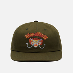 Кепка maharishi x Tashi Mannox Year Of The Dragon 6 Panel, цвет оливковый