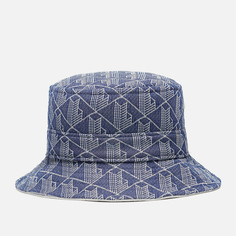 Панама Lacoste Reversible Signature Monogram Jacquard, цвет синий