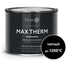 Краски и эмали для печей и каминов эмаль термостойкая ELCON для печей 400г чёрная, арт.00-00004052