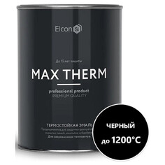Краски и эмали для печей и каминов эмаль термостойкая ELCON для печей 0,8кг чёрная, арт.00-00004050