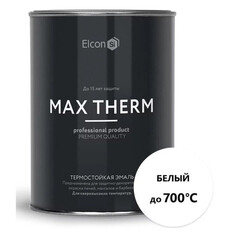 Краски и эмали для печей и каминов эмаль термостойкая ELCON для печей 0,8кг белая, арт.00-00004041