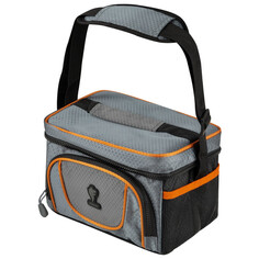 Сумки-холодильники термосумка LEONORD ML15009 5л 23х17,5х16,5см серый/оранжевый полиэстер