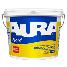 Краски для стен и потолков краска AURA FJORD для стен и потолков влагостойкая 2,7л, арт.4607003914622