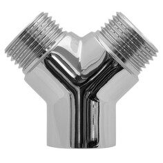 Фитинги тройник Y образный 1/2" ВР/НР/НР латунь резьба хром MPF