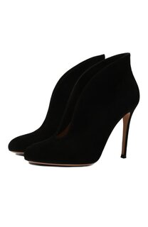 Замшевые ботильоны Vamp Gianvito Rossi