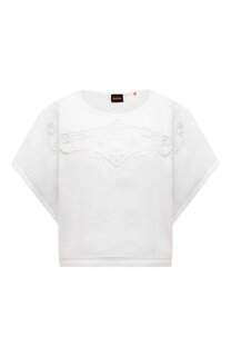 Футболка из рами BOSS
