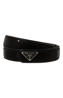 Ремень с отделкой пайетками Prada