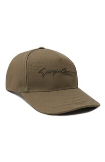 Хлопковая бейсболка Giorgio Armani