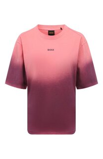 Хлопковая футболка BOSS