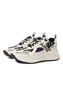Комбинированные кроссовки Burberry