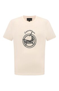 Хлопковая футболка Emporio Armani