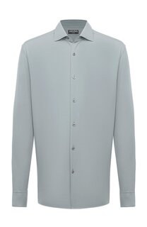 Рубашка из хлопка и кашемира Zegna