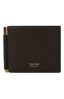 Кожаный зажим для денег Tom Ford