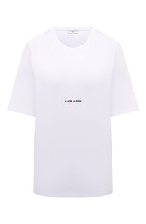 Хлопковая футболка Saint Laurent