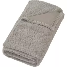 Плед Snake 180x200 см велсофт цвет серо-бежевый Столица текстиля