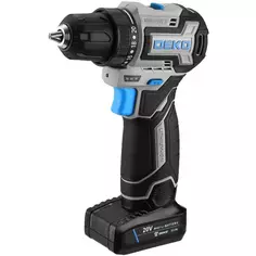 Дрель-шуруповерт аккумуляторная бесщеточная Deko Sharker Pro 084-1035, 20 В 2x2 Ач ДЕКО