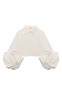 Хлопковая блузка Elisabetta Franchi La Mia Bambina