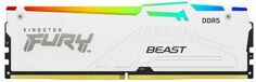 Модуль памяти DDR5 16GB Kingston FURY KF556C40BWA-16 Beast White RGB XMP 5600MT/s CL40 1.8V 288-pin