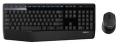 Клавиатура и мышь Wireless Logitech MK345 клав:черный мышь:черный USB 920-006490