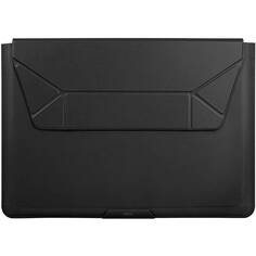 Чехол 14″ Uniq Oslo V.2 PU leather Magnetic Laptop sleeve/foldable, черный