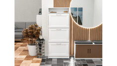 Тумба для обуви Istra 3 ящика, цвет Белый Home