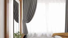 Штора Blackout Basic 2 0, цвет антрацит Аскона