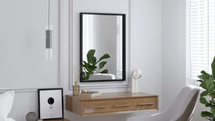 Зеркало Rima 70x50, цвет Черный Home