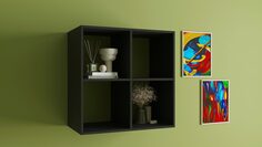 Стеллаж Scout 4 секции, цвет Графит Home
