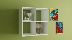 Стеллаж Scout 4 секции, цвет Белый л д Home