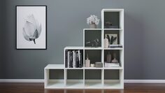 Стеллаж Scout 10 секций, цвет Белый л д Home