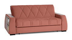 Прямой диван Domo Pro c полками цвет Ясень, стежка ромб