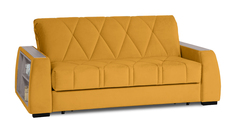 Прямой диван Domo Pro c полками цвет Ясень, стежка ромб