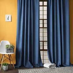 Портьера Askona Home Jerry 145 270 синий