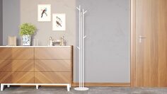 Вешалка напольная Wood, цвет белый Home