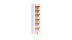 Шкаф книжный Terek 049, цвет белый , светло-коричневый Home