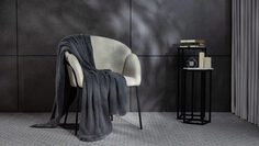 Вязаный плед Universal (петля), цвет серый меланж Аскона