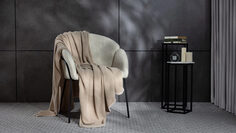 Вязаный плед Universal (петля), цвет кремовый Аскона