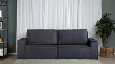 Прямой диван Klark 2 секционный с широкими подлокотниками Аскона