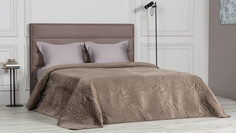 Покрывало стеганое Velvet Edition (листья), цвет Эспрессо Home