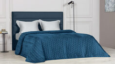 Покрывало стеганое Velvet Edition (коса), цвет Синий капри Home