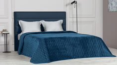 Покрывало стеганое Velvet Edition (геометрия), цвет Синий капри Home