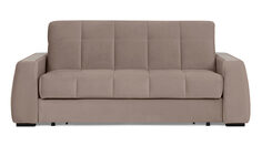 Прямой диван Domo Pro с накладкой цвет Ясень, стежка квадрат