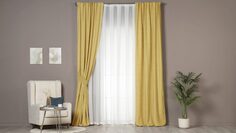 Портьера Askona Home Linen 140 300 золотые искры