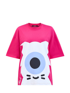 Футболка oversize с графическим макро-принтом KL x Darcel Disappoints Karl Lagerfeld