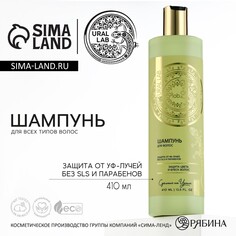 Шампунь для волос, защита цвета и блеск волос, 410 мл, basic line by ural lab