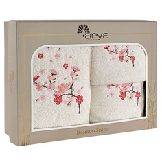 Набор полотенец ARYA HOME COLLECTION Набор Полотенец с Вышивкой из Бамбука Fiore